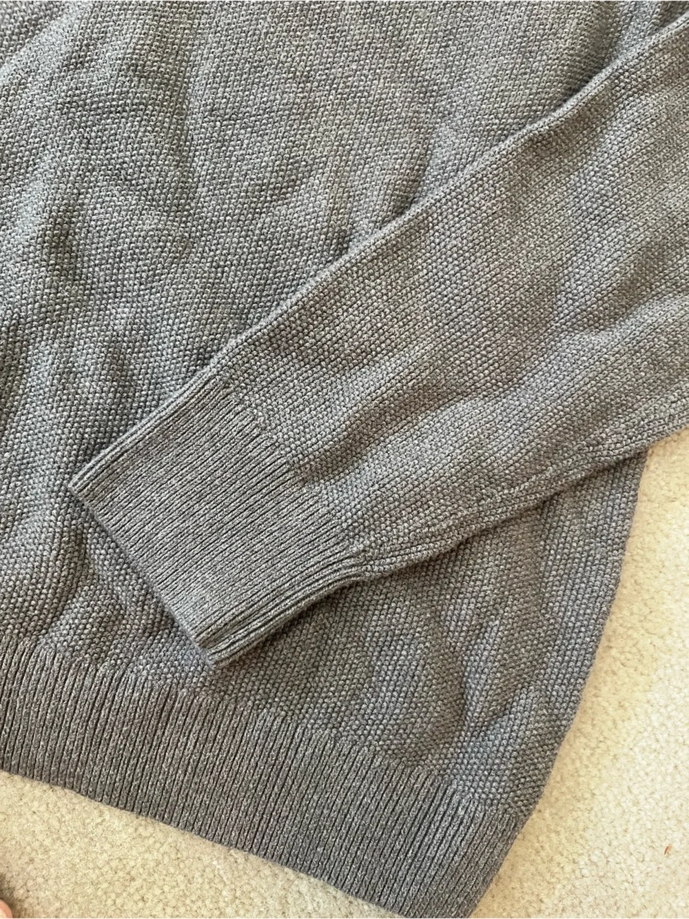 Men’s Banana Republic Brown-Gray Collared Knit Sweater